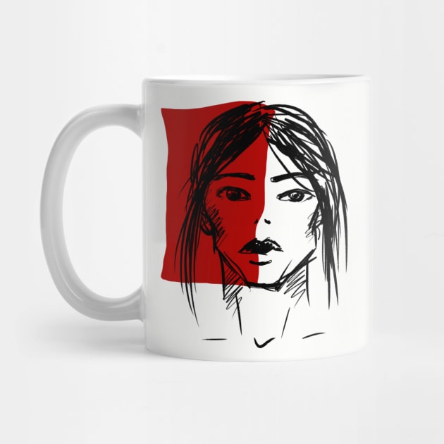 Artistic face of a woman by Arpi Design Studio